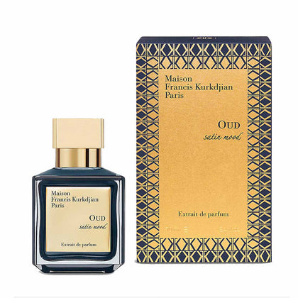 Maison Francis Kurkdjian Oud Satin Mood Extrait de Parfum perfume bottle and packaging 