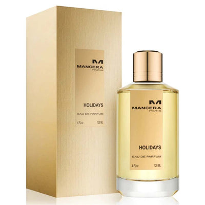 Mancera Holidays Eau de Parfum perfume bottle and box