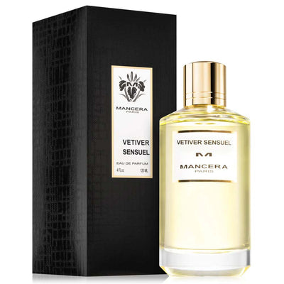 Mancera Vetiver Sensuel Eau de Parfum perfume bottle and box