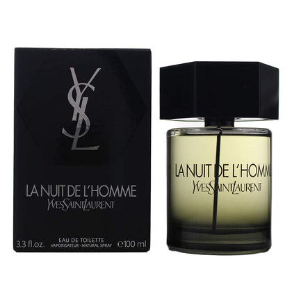 Yves Saint Laurent La Nuit De L'Homme EDT bottle and packaging