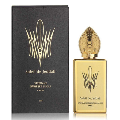 Shop Soleil de Jeddah L’Original Eau De Parfum by Stéphane Humbert Lucas 777 – A bold blend of chamomile, ambergris, and leather.